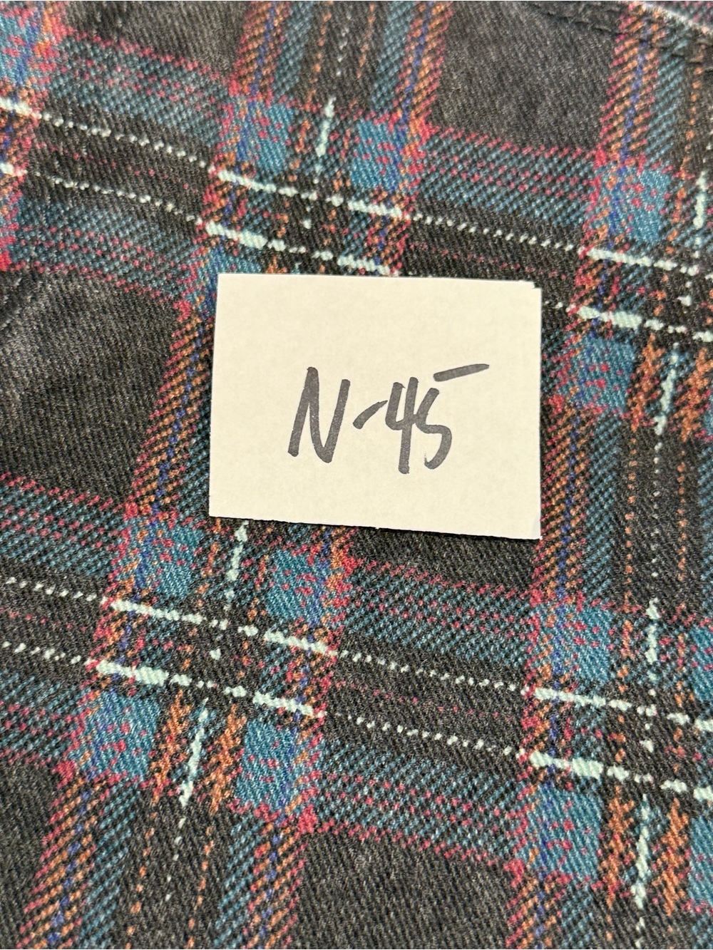 Paige Hoxton Ankle plaid jeans retro blue black red white SZ 27” waist - Picture 11 of 12